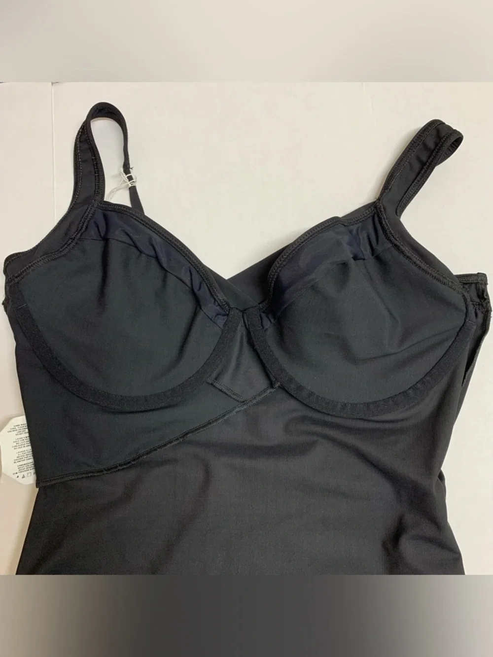 NWT Miraclesuit Sanibel Black One Piece Swimsuit Adjustable Straps Sz 18W